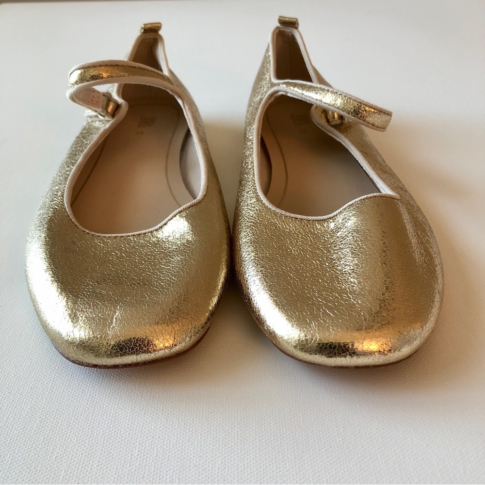 Gold Mary Janes by ZARA